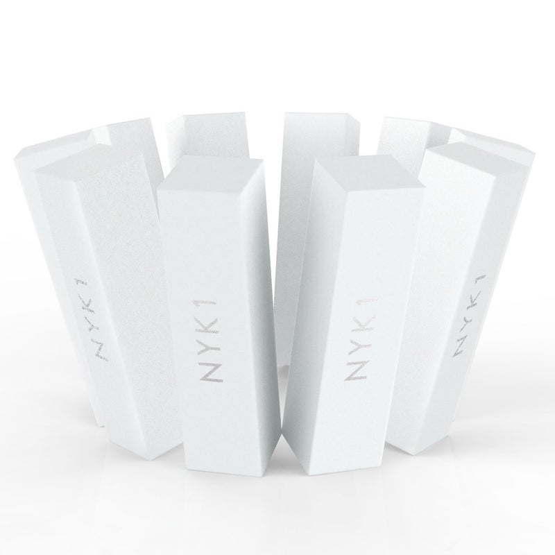 NYK1 White Nail Buffer Sanding Block - (Pack of 10) NYK1 Professional Salon Quality Grit Nail Buffer File for Sanding, Filing Natural, Shellac or Acrylic Gel Nails - Image 2